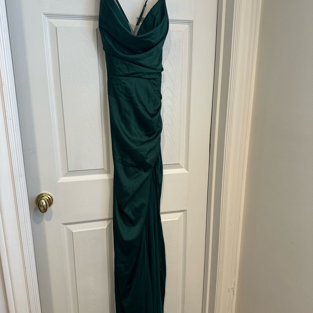 Cinderella Deep Green Maxi Dress